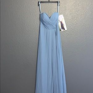 NWT Mori Lee strapless chiffon bridesmaids dress